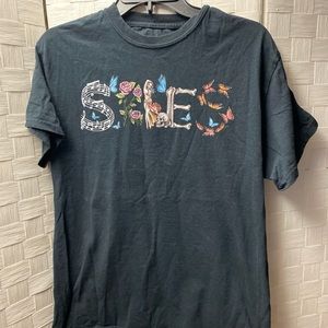 Mens Medium Wil Skies Black T Shirt